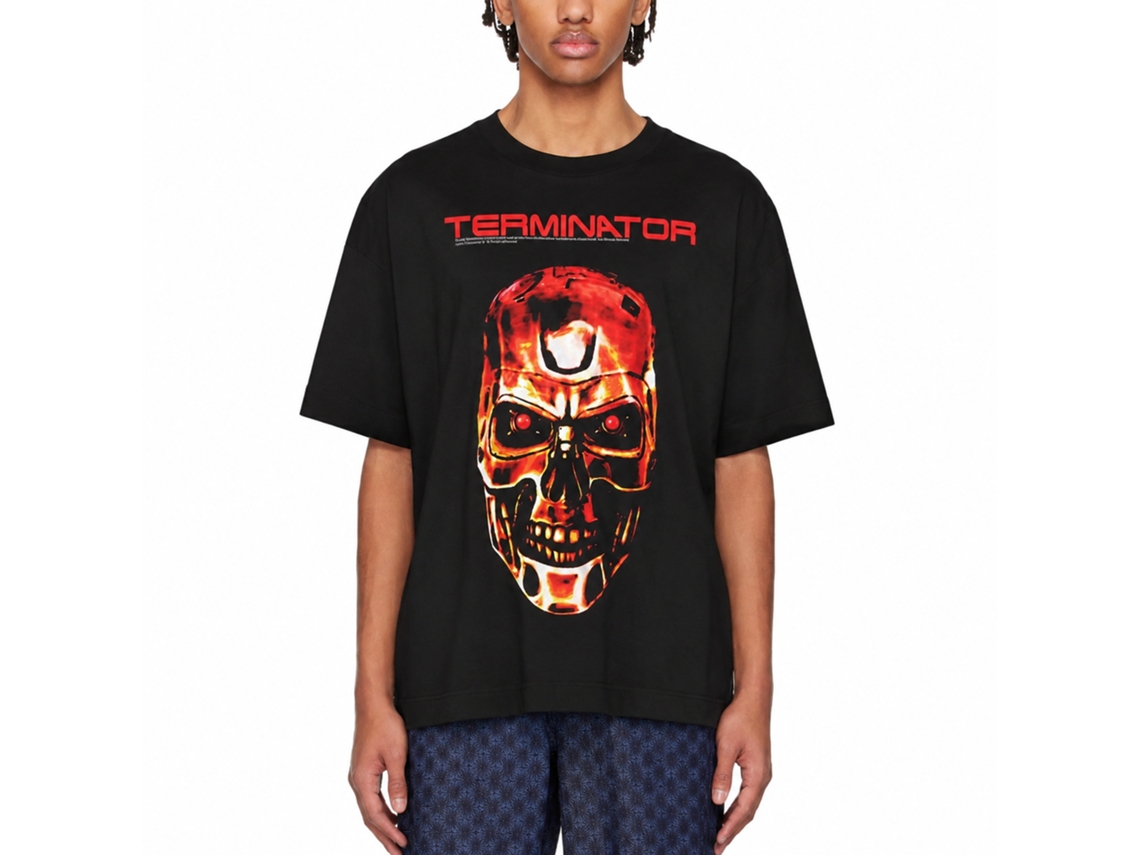 Rockinstone Terminator Redterm Black Adult T-shirt Size:s