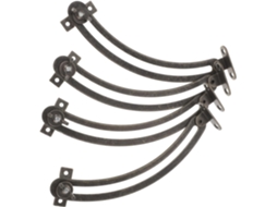Conjunto De 4 Dobradiças Ajustáveis Com Fechamento Suave Em Bronze