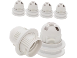 Conjunto De 10 Soquetes Para Lâmpadas De Chão Compatíveis Com Abajures.