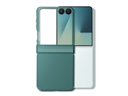 Avizar Capa Soft-touch Para Galaxy Z Flip 7 Com Dobradiça Reforçada Verde