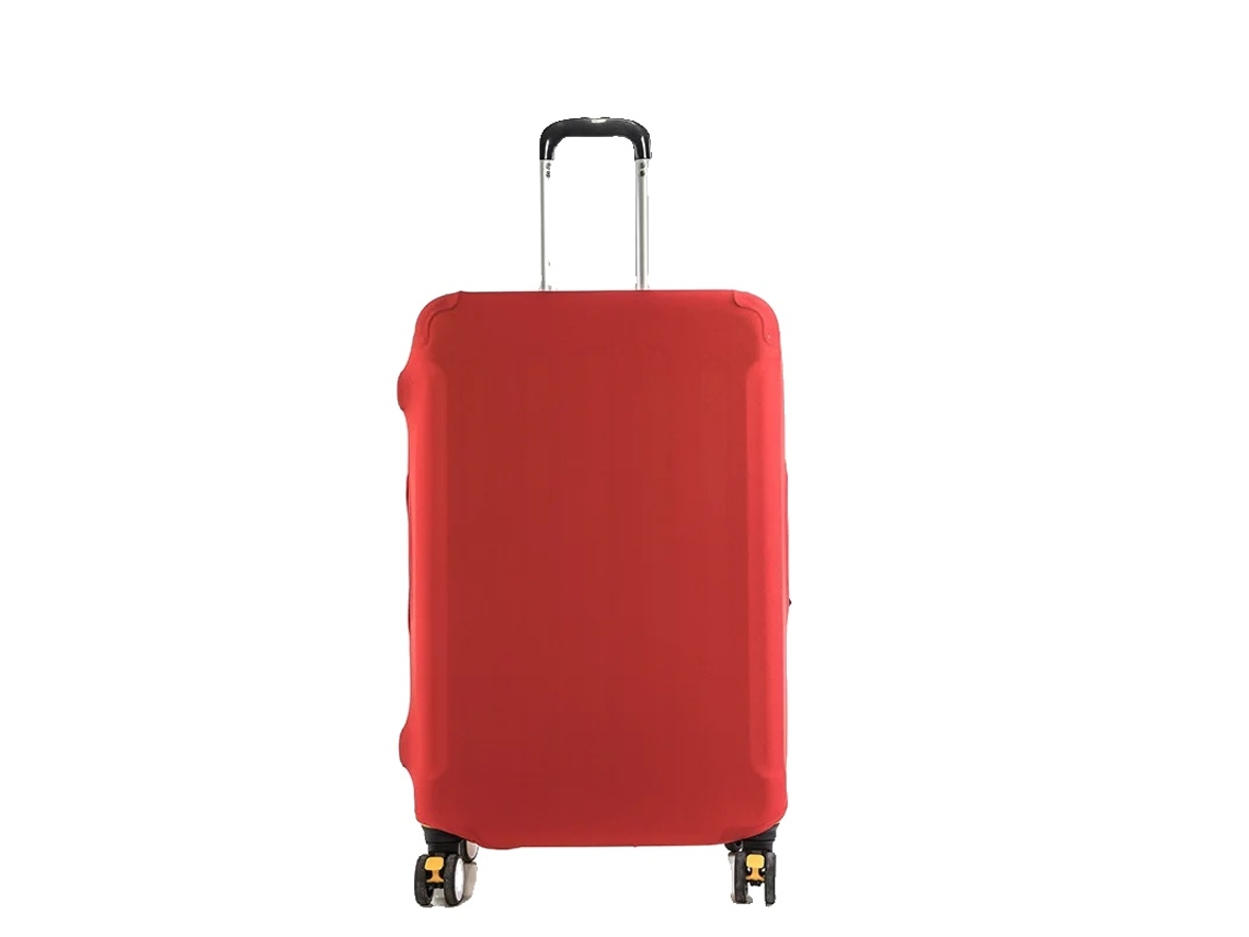 Capa De Bagagem, Tecido Elástico, Ajuste Universal, Vermelho, S(18-20polegadas)