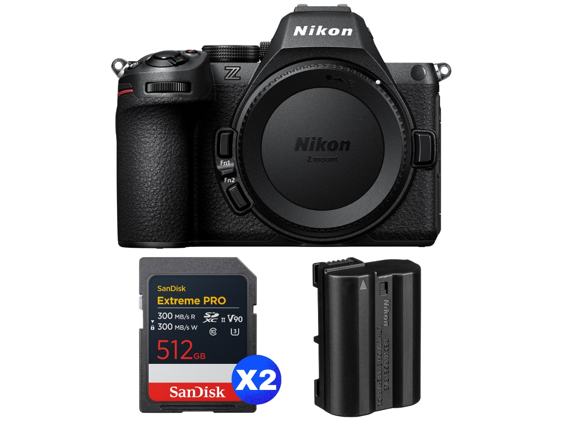 Z5 Ii + 2 Sandisk 512gb Extreme Pro Uhs ii Sdxc + Nikon En el15c + Ebook “20 Dicas para Fotos Que Impressionam” NIKON