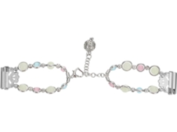 Pulseira Luminosa Rosa Em Metal, Acessório Elegante E Durável Para Mulheres E Presente Especial. Gokoco