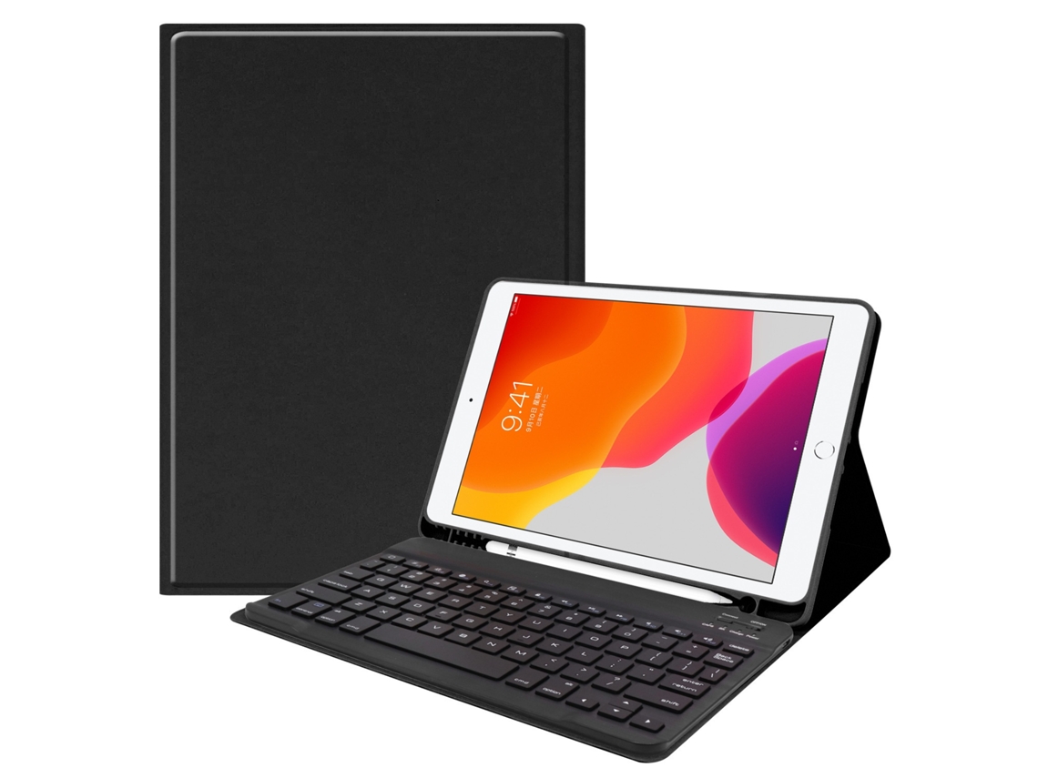 Lurelia Capa Com Teclado Bluetooth Para Samsung Tab S8 Plus 12.4 Com Teclado Bluetooth, Layout Pt, Preto