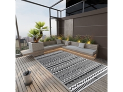 Vidaxl Tapete De Exterior 190x290 Cm Arakil Pp Preto