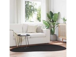 Vidaxl Tapete Huarte Preto 140 X 200 Cm Poliéster