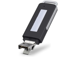 Lurelia Gravador De Voz Usb 16gb Com Usb Recarregável, Redução De Ruído, Otg Para Reuniões, Aulas, Palestras - Preto