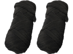 Conjunto de extensões de cabelo em polipropileno marrom, antiderrapante, inodoro, para crianças.