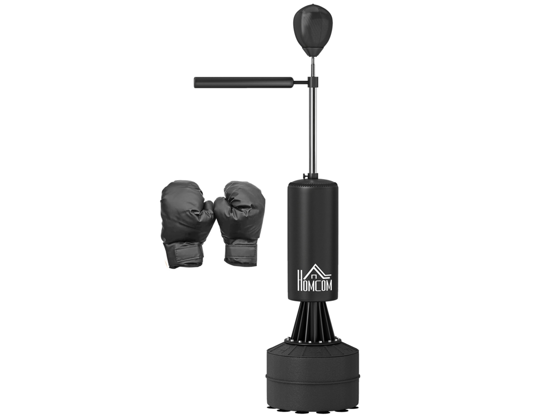 Luvas de Boxe Curvas para Muay Thai, MMA, Karatê, Taekwondo e Kickboxing Pretas PONTOCASA