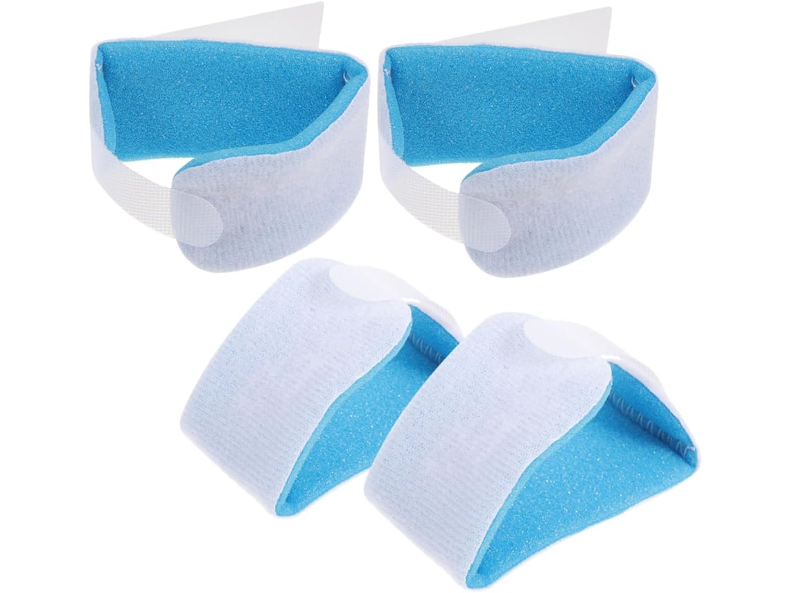 Pulseiras Anneome com 4 esponjas para identificação de bebês, design seguro e confortável que evita que o bebê se solte.