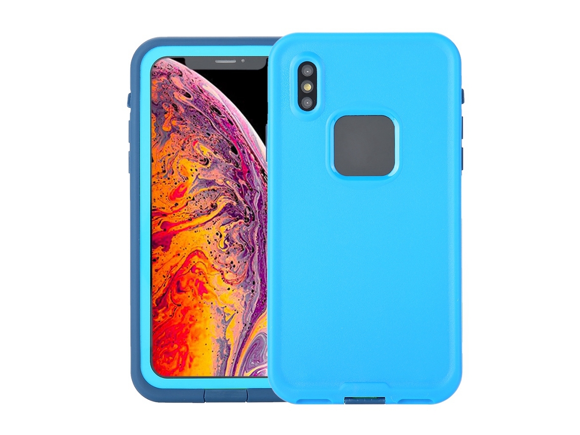 Capa LAXISCREED Iphone Xs Max Azul Resistente À Água e Arranhões