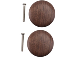 Puxadores De Madeira Maciça Jojofuny Para Armários, Portas De Armários Com Furo Único, Puxadores Para Gavetas De Guarda