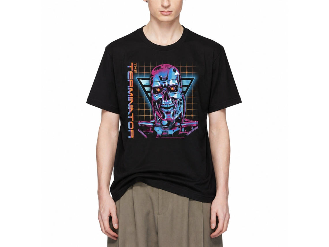 Rockinstone Terminator So Very 80's Black Adult T-shirt Size:xxxl
