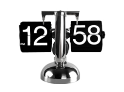 2026 Store Relógio de Mesa Digital Flip Down, Retro, Minimalista, Mecânico, com Base, Preto