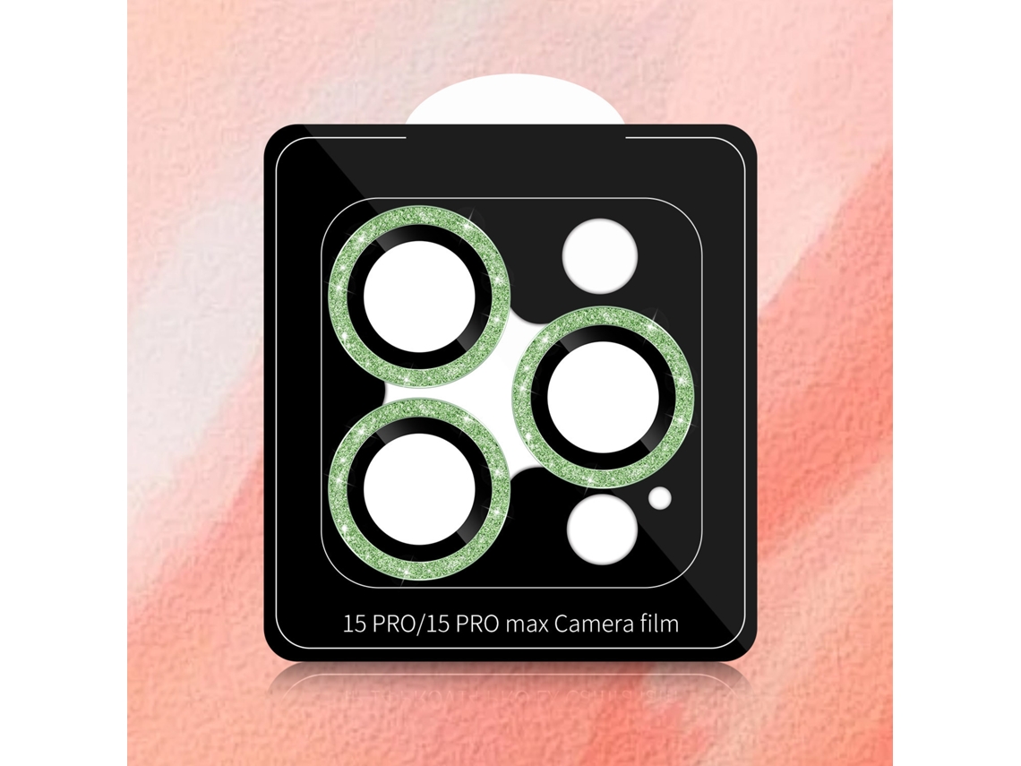 A Película Adequada Paralente Com Glitter E Protetor De Lente Integrado verde, Compatível Com Iphone 13 Pro/13 Pro Max universal