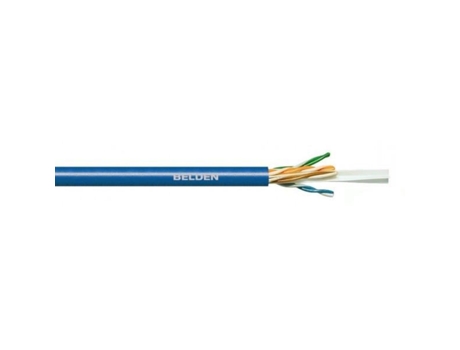 Cabo Cat.6 de Instalação, U/utp, Eca, Awg 23/1, Pvc, 305m, Azul, Cartão Belden