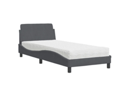 Bed, Beds Vidaxl Cinzeto Veludo (90 X 200 Cm)