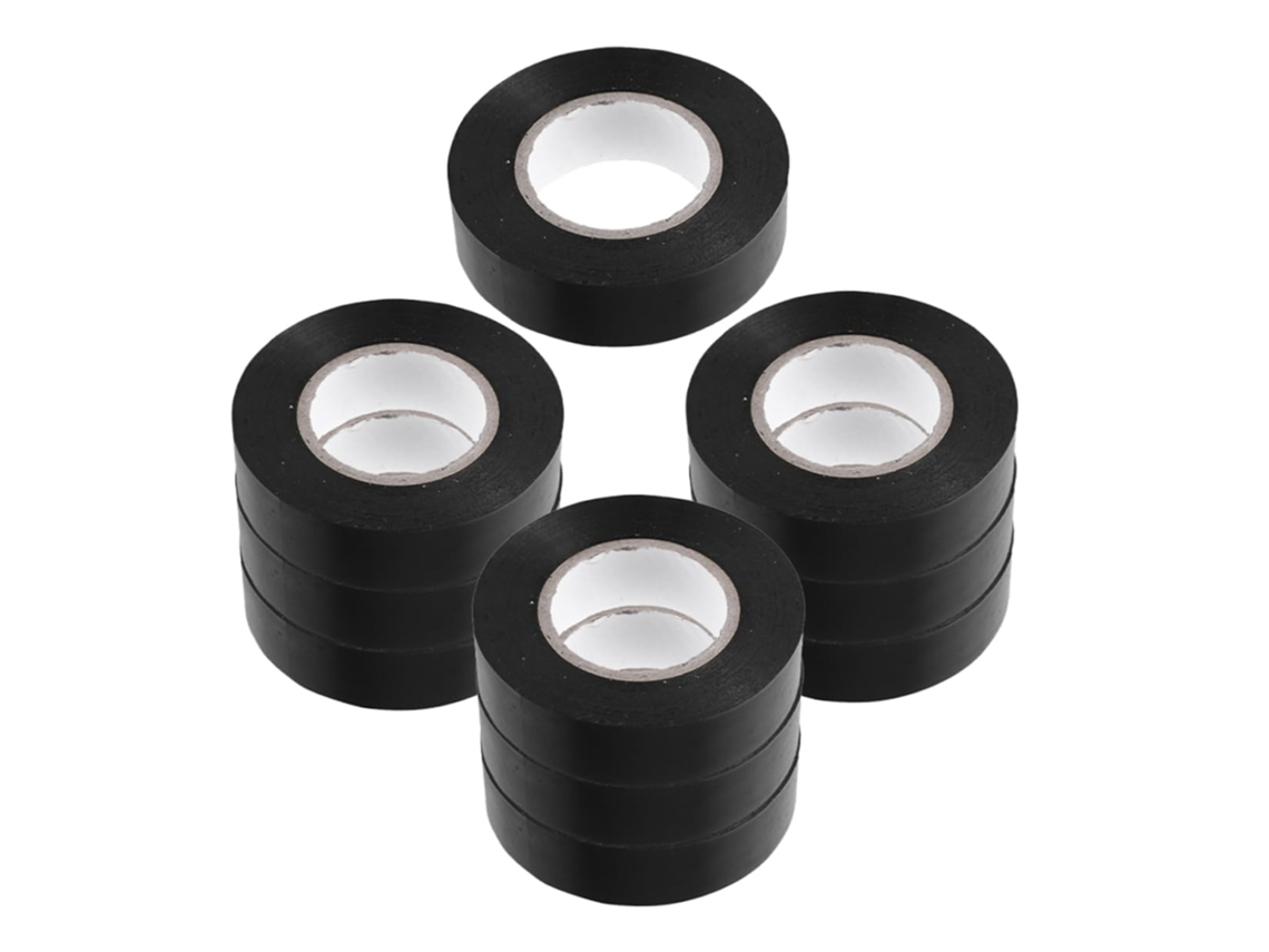 Fita Isolante Elétrica De Pvc Unomor, 10 Rolos, Resistente Ao Calor Para Uso Externo, Fita Para Fios De Alta Temperatura
