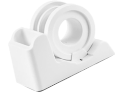 Dispensador de adesivo de mesa Homoyoyo, prático e elegante, em plástico branco, com design moderno, ideal para