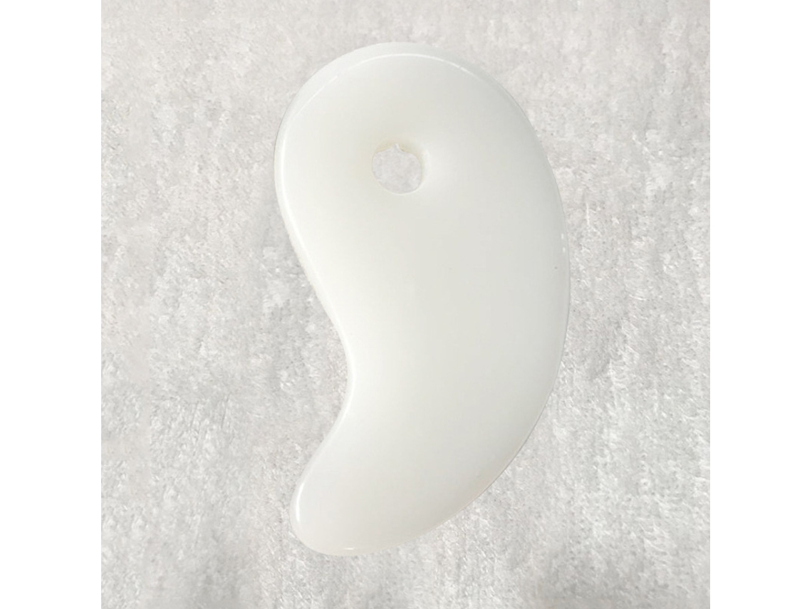 1 Placa de Gua Sha em Resina em Formato de Coração para Massagem Facial, Ferramenta de Spa MDUG (branco B)