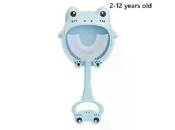 Escova de Dentes Infantil em Formato U, Feita Silicone Livre Bpa, Ideal para Higiene Bucal Bebês e Recém nas Cidos. Mordedor Acessór GOKOCO