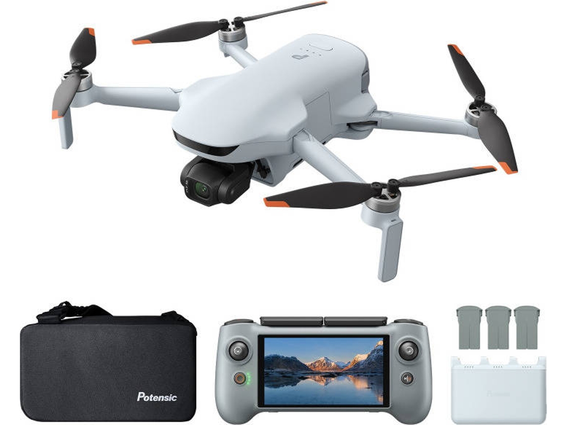 Drone POTENSIC ATOM 3 Screen Remote Fly More Combo (4K - Autonomia: 40 min - Branco)