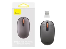 Mouse Sem Fio BASEUS F01b Tri mode para Laptop 2.4g Bt 5.0