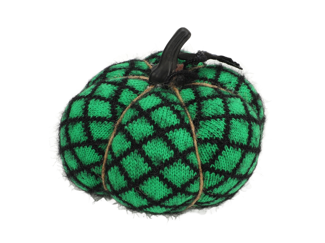 Abóbora Decorativa de Tecido de Poliéster, Halloween, Ação de Graças, Verde | S/MARCA