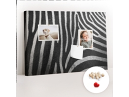 Lousa De Cortiça Padrão De Zebra Para A Sala De Estar Espelharte (60x40 Cm)