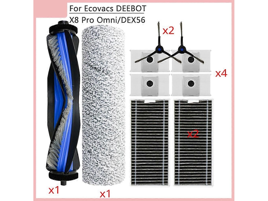 Acessórios Para Aspirador De Pó X8 Pro Omni Dex56: Escova Principal, Escova Lateral, Filtro Hepa, Rolo, Pano._ozo