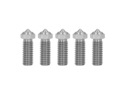 5pcs Bico de Extrusor de Aço Inoxidável 0.4mm