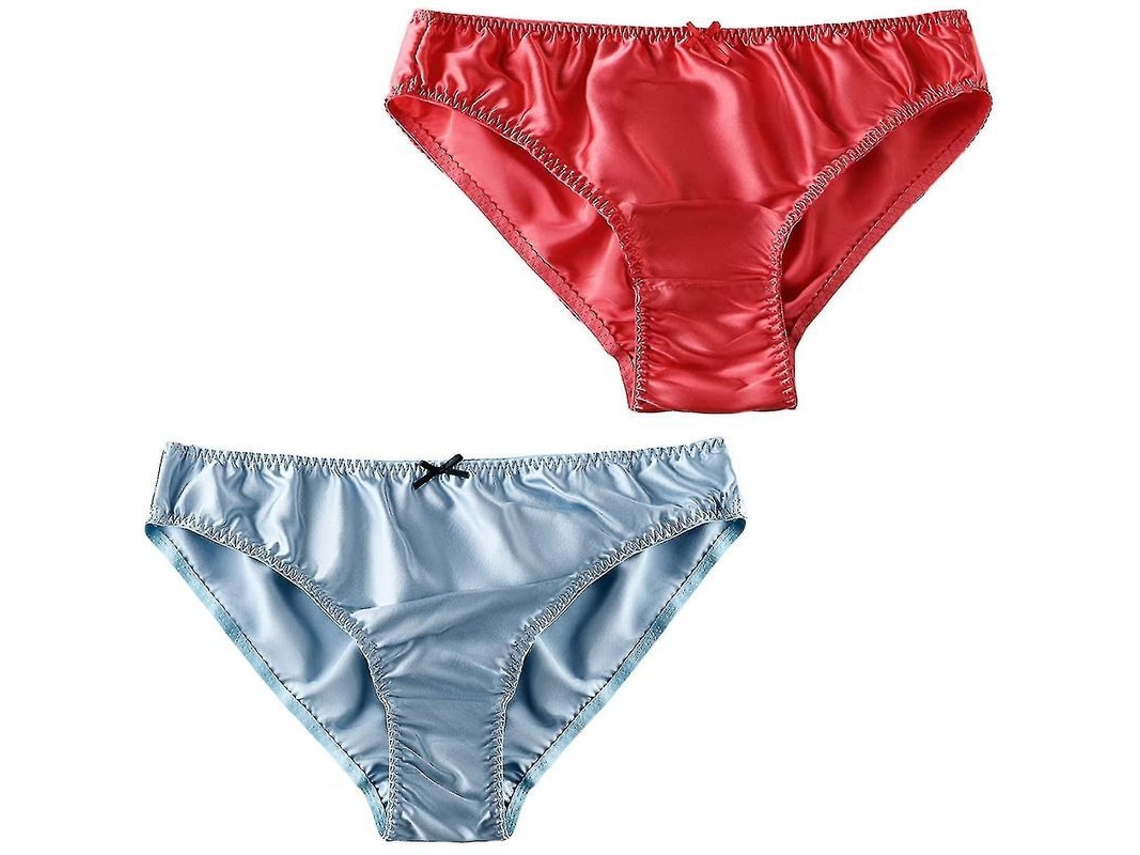 2026 braguitas de Seda de Morera para Mujer, Bikini Sexy Satinado, Ropa Interior 2 Piezas, Tingquan Store
