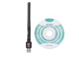 Adaptador USB Wi-Fi sem fio (rede rápida, alto ganho)