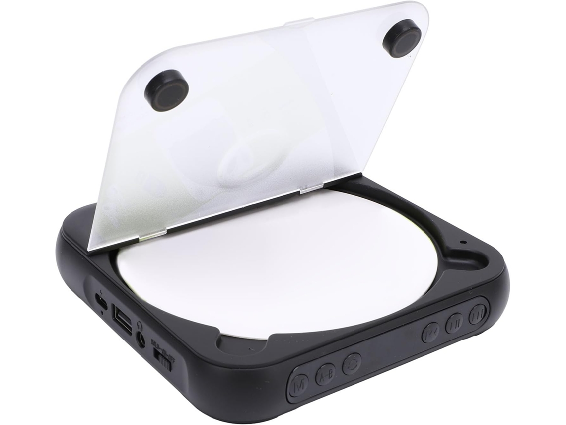 Leitor Cd Portátil Focket, 5,3" Usb Recarregável, Bateria De 2000mah, Reprodutor De Música De Com Várias