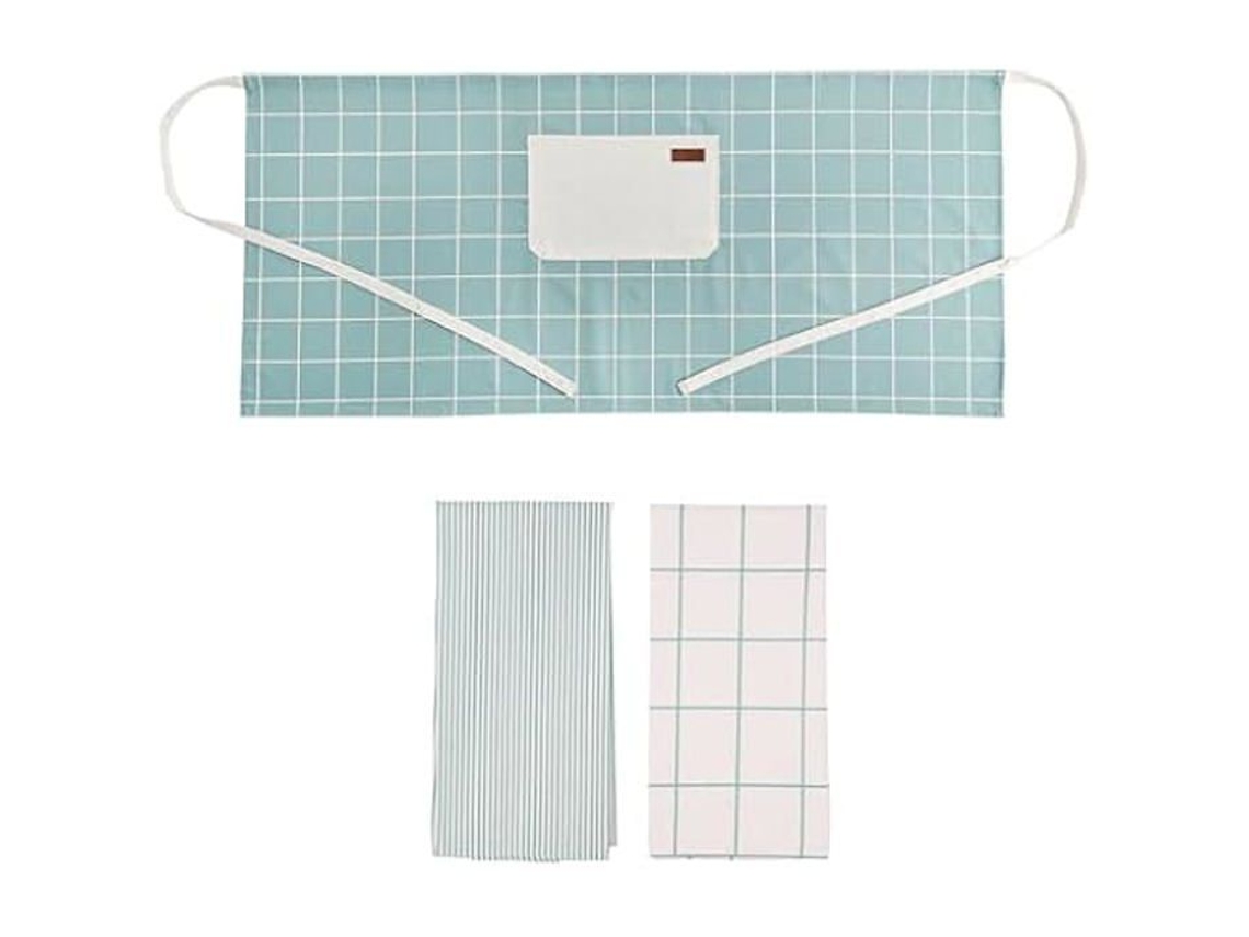 Conjunto De Avental E 2 Panos De Prato - Vinthera - Okapi - Reciclado - 50 X 110 Cm/40 X 60 Cm - Multicolor
