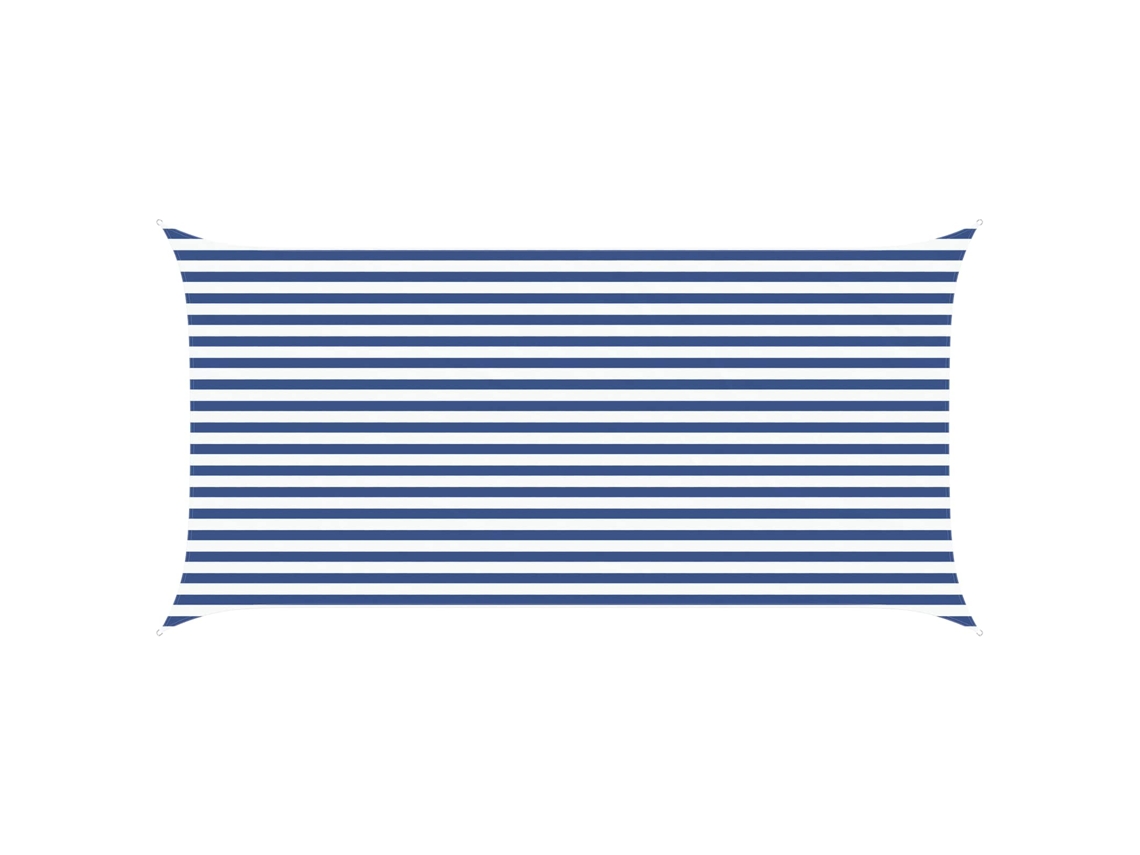 Conjunto 1 Sombra Externa Vidaxl Azul Poliéster (5 X 2,5 M)
