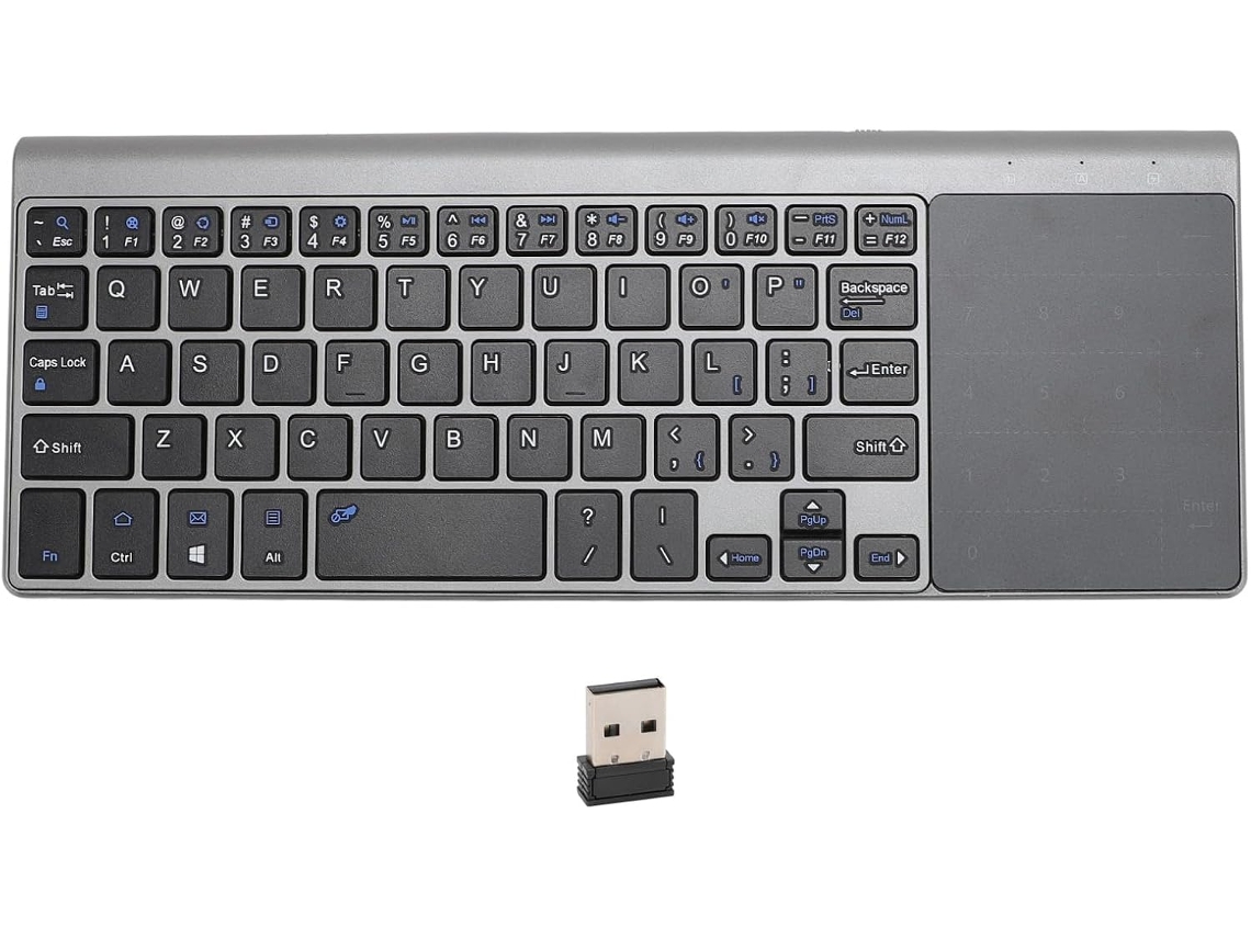 Teclado Sem Fio Com Touchpad, Ultrafino E Portátil Para Android E Ios