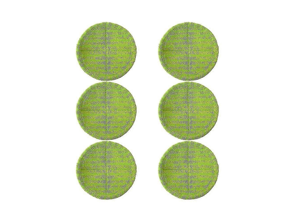 6 Almofadas De Microfibra Para Mop, Duráveis Reutilizáveis, Para Limpeza De Pisos Duros