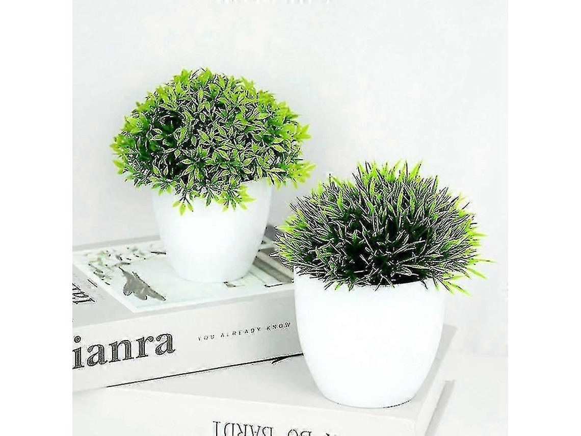 Planta Artificial Bonsai Verde Em Vaso