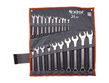 Chaves ajustáveis premium, conjunto de 21 peças, 6 32 mm, Crv, 6335 Extol