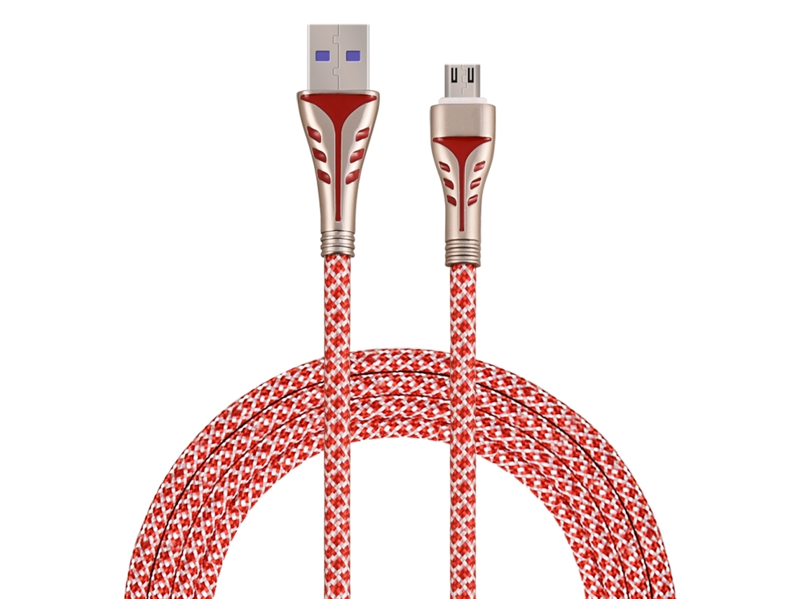Cabo de Dados LAXISCREED Type c Carregamento Rápido Vermelho