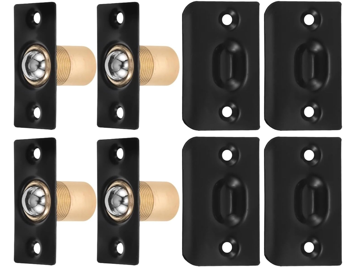 Fecho De Esfera Para A Parte Superior Da Porta, Conjunto Com 12 Unidades, Aço Inoxidável, Fecho De Mola Ajustável, Fecho
