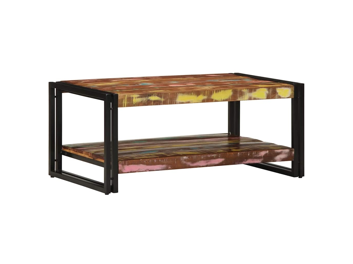 Coffee Table, Coffee Tables Vidaxl Multicolor Madeira Recuperada (100 X 50 X 35 Cm)