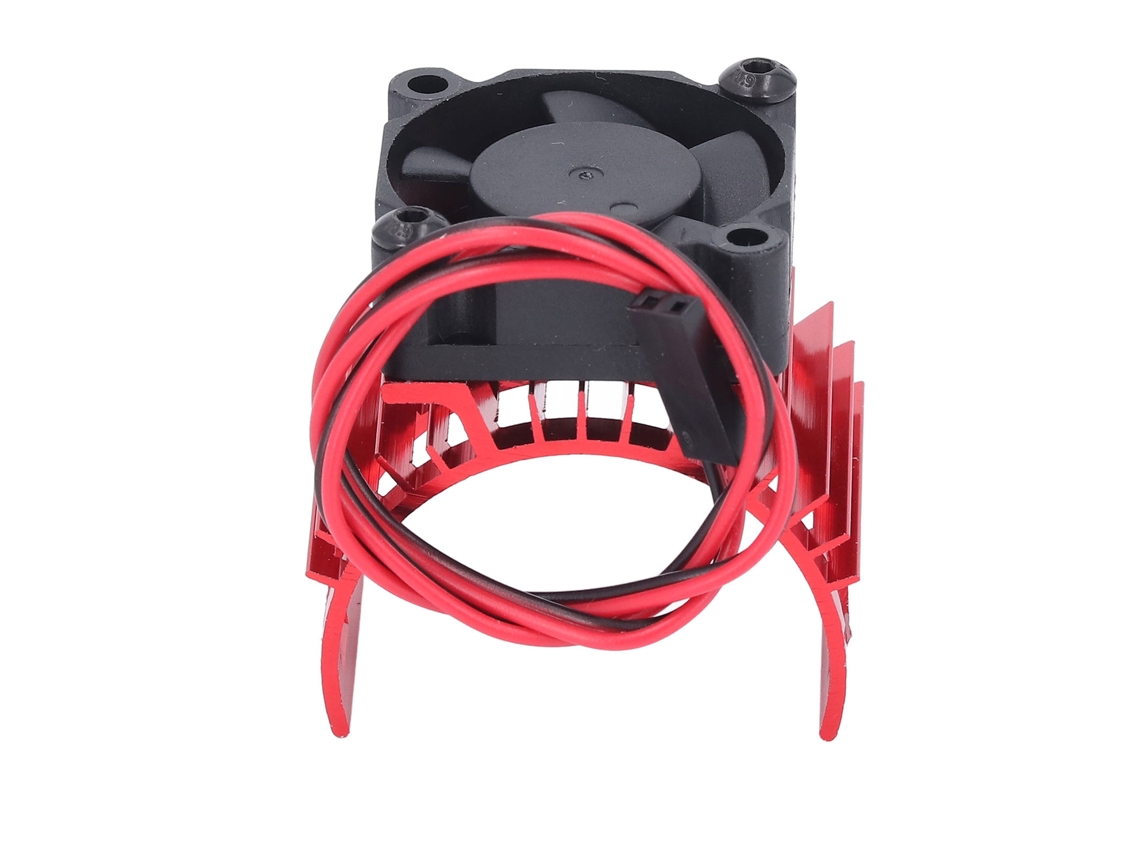 Ventilador De Resfriamento Para Motor De Carro Rc Com Dissipador De Alumínio Para Motores 540 550 3650 3660 3665 Vermelho
