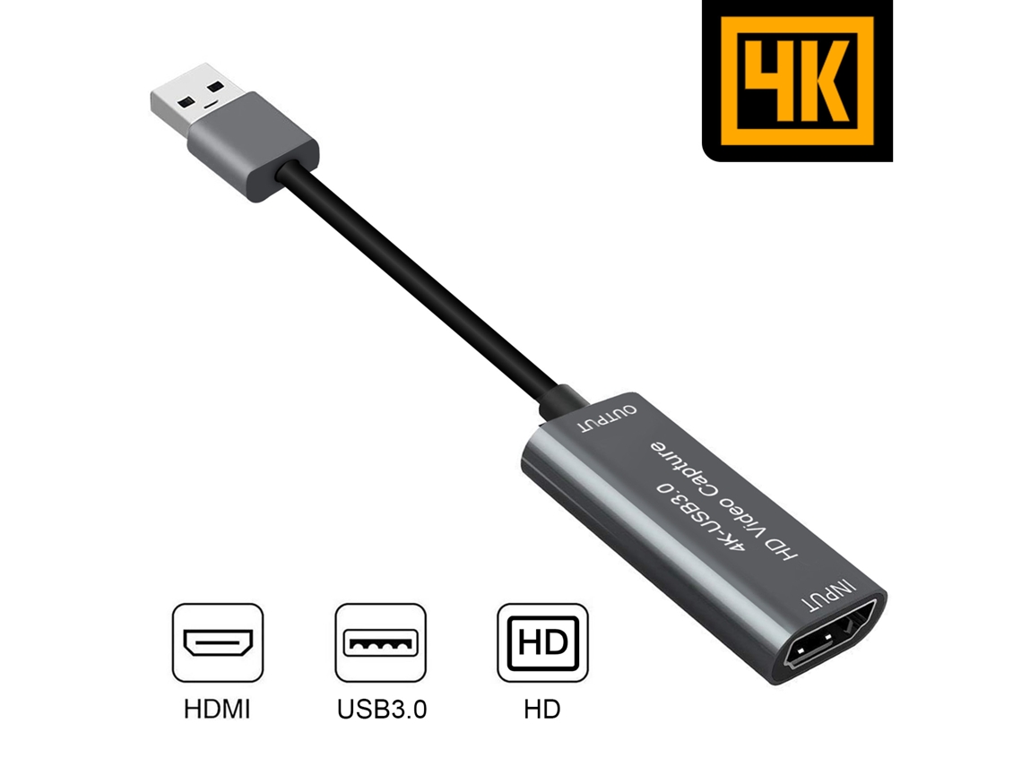 Placa de captura de vídeo USB 3.0 compatível com HDMI, suporta gravação de vídeo 2K 50Hz Yuy2 Brilvibera