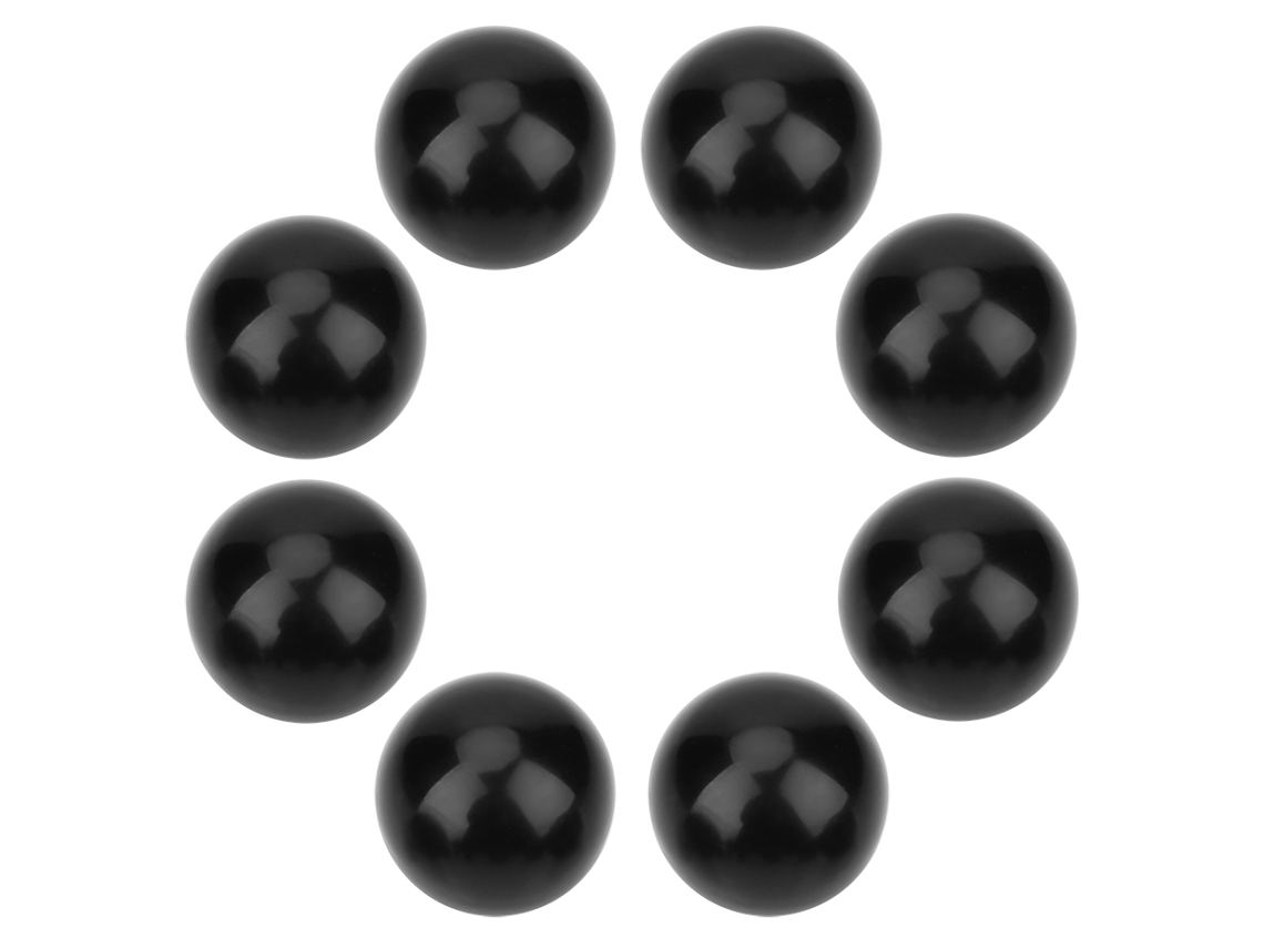 Laxiscreed Conjunto De 8 Botões De Alavanca Para Arcadas Padrão M10 40mm Em Preto
