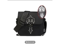 Bolsa de Ombro/bolsa Transversal/bolsa Carteiro Impermeável preto Refletivo YUNZII