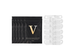 5 Pacotes De Máscara Facial Em Forma V Para Modelagem, Aperto E Eliminação De Papada, Melhora A Flacidez Facial