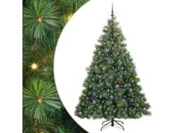 Decoração Sazonal Vidaxl Verde Plástico (210 Cm)