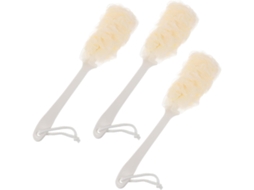 Conjunto De 3 Escovas Banho Com Cabo Longo Homoyoyo Para Corpo E Costas Acessório Prático Banheiro